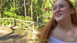 Fucking the nerdy red-head from Paraná Trix