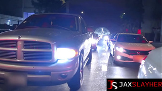 Lusty Sidra Sage Mounts Hard BBC While In The Car