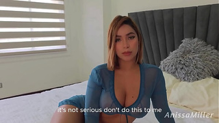 Anissamiller's bitch mounts her stepbrother while talking on the phone with her cuck-old BF.