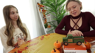 Step Sis Bonding Before Thanksgiving Dinner - Breezy Bri