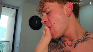 Stepsister has sex with her stepbrother next to her stepfather - Melanie Caceres & Nick Jowell