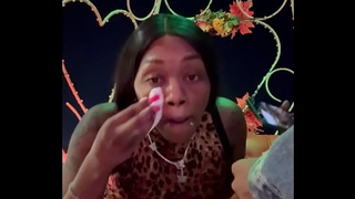 Carriage ride cums on with sperm walk