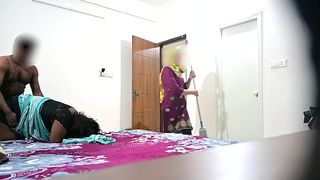 Fucking wifey infront of maid