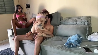 My friend lent me her bf's meat so I could sit on it