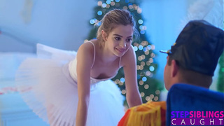 Flexible Ballerina Molly Little Gets Rammed In Splits By Nathan Bronson During Practice