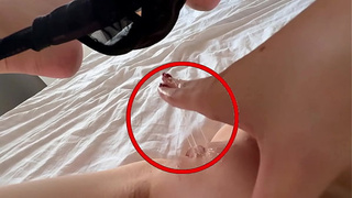 Virgin slut first time masturbating at her parents' house! POINT OF VIEW Climax