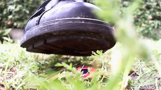 Awesome crushing movie watches my feet smash a small toy car
