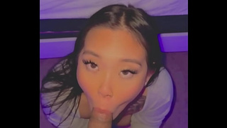 Back room crazy cute sloppy oral sex and fucking kinky oriental POINT OF VIEW MISSIONARY