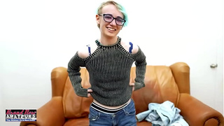 Exotic Nerdy Coed Raven Gets Her Wet Snatch Fingered And Her Rear-end Screwed!