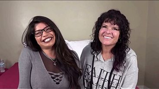 Desperate Amatuer sexy alluring college babes getting their tight pussies fucked hard by giant hard rod