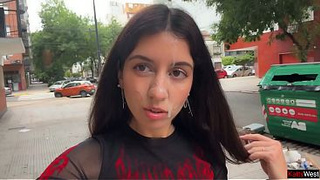 I love to Walking Covered in Spunk ! Please Spunk on my Face! - Public Cumwalk on Street