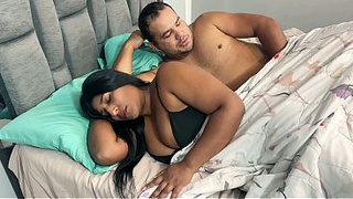 Stepdaughter is surprised by her stepfather's schlong and he mounts her until he fills her with sperm