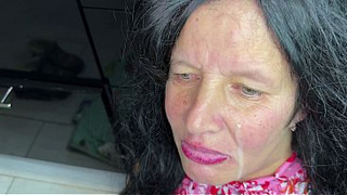 The stepmom got stuck in the washing machine and screamed for help, the stepson pulled her out, but first boned her hard in anal, then she blowed and got spunk on her face