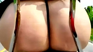 Mini-Skirt Fail - Motorcycle