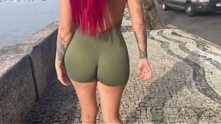 My sleazy stepmother was showing off in the middle of the street, when I got home I nailed her Rosinha's bum hard.