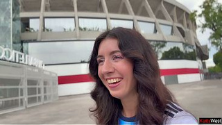 Katty West is obsessed with football and sex! So she finds a fan for a sexy fuck!