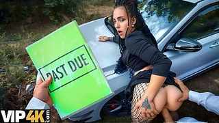 DEBT4k. Watched by having car sex...