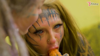 Alt-Skanks Tattooed Lezbo Dildo Punk, Goth, Hippie, Spit Tongue