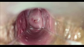 Pulsating cumming inside snatch