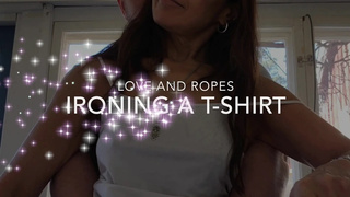 Perfect housewife gets interrupted while ironing and gets a hard penis in her rear-end