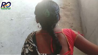 Desi village madam drilled in doggy position next to the school and rear-end nailed in the rest room by lifting the saree, Hindi audio, Clear Ways