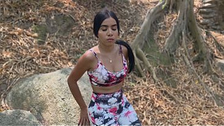 I met her in the mountains and out of nowhere we ended up having sex in my car