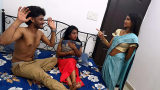 Japanese Indian Desi Hubby Cheating and Caught by wifey Fucking to girlfreind hubby ex-wife Gf Threesome Film