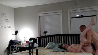 Big beautiful woman enormous tit wifey rammed and sperm on belly three