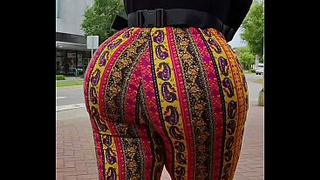 Gigantic round butt walking before making bbc sperm