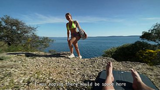 Some stranger on a nudist beach, and I lost control. A monstrous load of spunk all over my face. POINT OF VIEW
