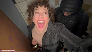 Stepson's Forbidden Public Anal Snatch Raid: Mom's Riskiest Sneaky Bathroom Breeding Ever
