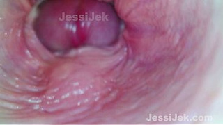 Dream babe got Twice Cream pie Endoscope inside showed Extreme Fuck JessiJek