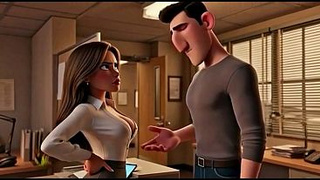 Copy Room Chick - Horny office lady gets screwed in the copy room (AI Generated)