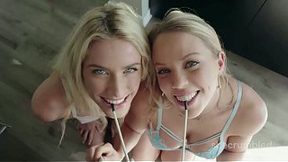 sheCRUMBLED Cookie And Dakota Lyn Sleazy Threesome