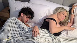 My friend's hubby puts his large meat in me and we end up having a threesome - Monique Fuentes, Andrea Castro and Zack Whiter