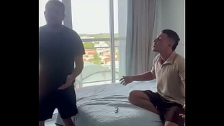 The cuck-old called the dude who got his wifey pregnant, and he boned her again!