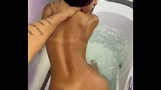 A gifted Carioca (Rio de Janeiro native) mercilessly mounts the virgin snatch of a fresh lady and pees all over her - COMPLETE ON RED