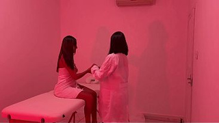 My massage therapist recorded my session with a happy ending.