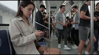 I don't know how it happened, but a stranger slammed me in the Metro! I started blowing him off myself! [AI]