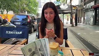 I Bought a Student's Panties at a Public Cafe and She Offered to Fuck
