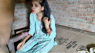 Indian lady getting banged by her stepbrother for the first time.