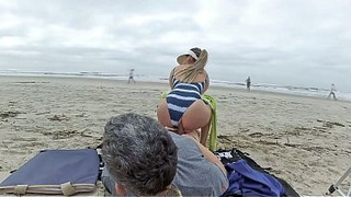 I won't leave until you spunk in my booty! Anal cream-pie in front of everyone.