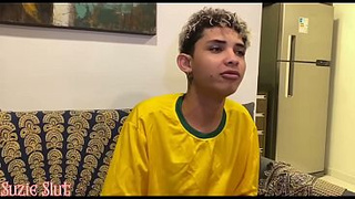 Nasty Stepmother Rides Her Stepson's Friend During a World Cup Game (FULL FILM ON RED)