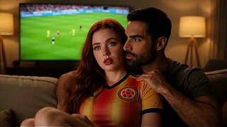 A horny redheaded stepsister gets laid during the World Cup playoffs—full movie on my Sheer profile (IA)
