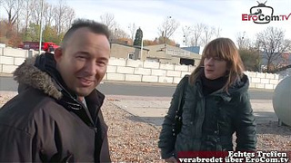 German housewife persuaded to have sex by someone on the street