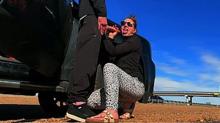 EXTREME Public Sex on the Side of the Road CAUGHT