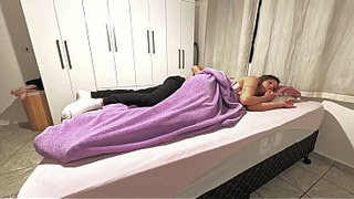 My stepfather visits me at night to jizz in my little snatch.