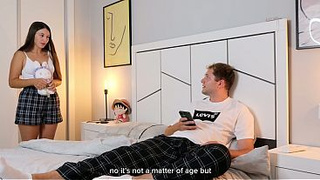 Stepbrother Nailed Virgin Step Sis and Sperm Inside Her Tight Twat!