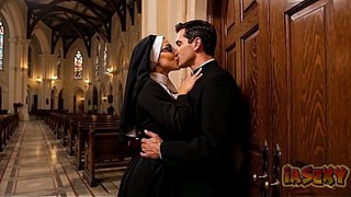 Priest has sex with a alluring nun, who already knew she was a prostitute [AI Generated]