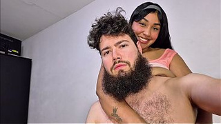 Incredible sex with a fresh Hispanic brunette with monstrous boobs and pretty butt